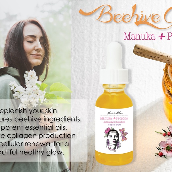 Manuka + Propolis Antioxidant Skin Superfood Organic Face Serum / Anti-Aging - Picture 5 of 12